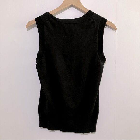 Banana Republic Sweater Vest Women Size Medium Black - Picture 3 of 5